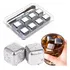 Kit 8 Cubos De Gelo Metal Aço Inox Pegador Whisky Bebidas