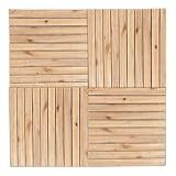 Kit 8 Deck De Madeira Modular 40x40 Piso De Madeira Para Jardim Piscina Varanda Decoração