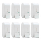 Kit 8 Dispenser Álcool Gel Porta Sabonete Líquido Parede
