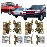 Kit 8 Dobradiça Limitador Da Fiat Uno Elba Prêmio 4 Portas
