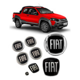 Kit 8 Emblemas Fiat