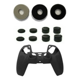 Kit 8 Extensor + Capa + Kontrol Shot Compatível Com Ps5 Cor Preto