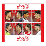 Kit 8 Figurinhas Da Coca Cola Da Copa Do Mundo 2022