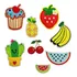 Kit 8 Frutas Termocolante Aplique Patch Termocolante Premium