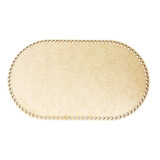 Kit 8 Fundo Placa Base Croche Fio Malha Oval 20x35cm Mdf Cru