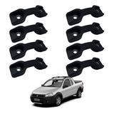 Kit 8 Ganchos P Corda Carga Caçamba Fiat Strada 2005
