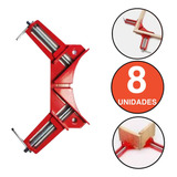 Kit 8 Grampo Sargento Angular 90 graus Marceneiro Cantoneira
