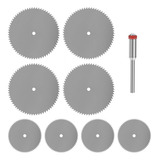 Kit 8 Lâmina De Serra 25 32mm Inox Haste 3mm Micro Retífica
