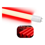 Kit 8 Lâmpada Tubular Led T8 1 2m 120cm 18w Vermelho Bivolt