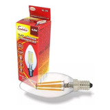 Kit 8 Lâmpadas Vela E14 Filamento Led 4w 2700k 127v Sadokin