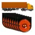 Kit 8 Lanterna Lateral 2 Leds 12 24v Caminhão Âmbar Suporte
