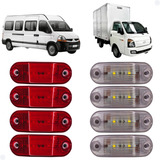 Kit 8 Lanterna Vigia Teto Van Bau Caminhao Led Bivolt