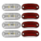 Kit 8 Lanterna Vigia Teto Van Caminhao Bau Led Bivolt