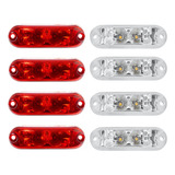 Kit 8 Lanterna Vigia Van Escolar Ducato Baú Led Cr Vm
