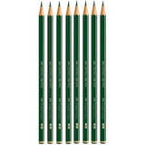 Kit 8 Lápis Preto Desenho Técnico Faber Castell Profissional