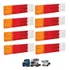 Kit 8 Lente Lanterna Traseira Tricolor  Mb 709 1113 1620 