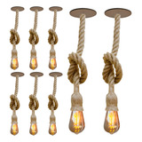 Kit 8 Luminarias Pendentes Antigo Retro Rustico Aconchegante