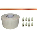 Kit 8 Metros Eletrofita Fita Adesiva Elétrica 10a 2 Pistas