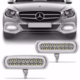 Kit 8 Milha Strobo Safetycar Slin 16 Leds Farol Luz Branca