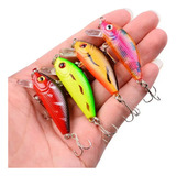 Kit 8 Mini Iscas Artificiais 5cm 3 6g Meia Água Top