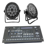 Kit 8 Par Led Slim Rgbw