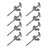 Kit 8 Parafuso De Afinação Bumbo Borboleta Com Garra Metal