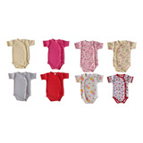 Kit 8 Peças Body Kimono Atacado Roupa De Bebê Sortido Lote