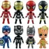 Kit 8 Peças Boneco Marvel Herois 8cm Pvc Infantil Coleção 