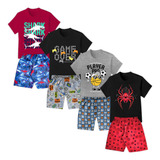 Kit 8 Peças De Roupa Infantil Masculino Bebe Menino Atacado