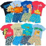Kit 8 Peças De Roupa Infantil Masculino Bebe Menino Atacado