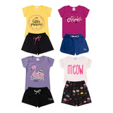 Kit 8 Peças Menina Roupa Infantil