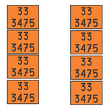 Kit 8 Peças Painel Segurança Codigo 333475 Em Pvc 30x40cm