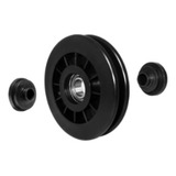 Kit 8 Peças Roldana Ø 100mm Com Rolamento 6202zz