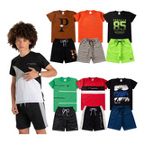 Kit 8 Peças Roupa Infantil Menino Masculino Atacado Barato