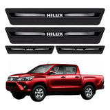 Kit 8 Peças Soleira Adesivo Porta Hilux 2006 À 2020 2021