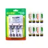 Kit 8 Pilhas Recarregáveis Allight A-612 Aa + Carregador Bivolt 127/220v