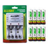 Kit 8 Pilhas Recarregaveis