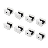 Kit 8 Pillow Block Aberto 16mm Com Rolamento Linear Sbr16uu