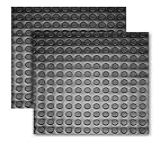 Kit 8 Piso Moeda Borracha Academia Antiderrapante 50x50cm Emborrachado Moeda