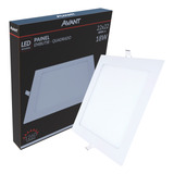 Kit 8 Plafon Led Quadrado Painel Embutir Luminaria 18 Watts