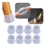 Kit 8 Protetor Silicone Resistente Para O Pé Da Mesa cadeira