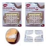 Kit 8 Protetores De Quina Silicone Para Móveis Cantoneira Proteção Crianças Bebê Clink