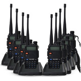 Kit 8 Radio Comunicador Dual Band Baofeng Uv 5r Vhf Uhf