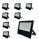 Kit 8 Refletor Holofote Smd Led 200w Bivolt Ip67 6500k