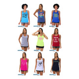 Kit 8 Regatas Feminina