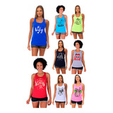Kit 8 Regatas Feminina