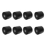 Kit 8 Rolete Apoio Borracha 65x52 P Reboque Carreta Barco