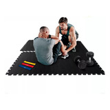 Kit 8 Tapete Piso Borracha Academia Crossfit Placa 50x50cm