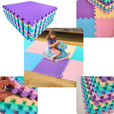 Kit 8 Tapete Tatame 2m 50x50x2cm Grosso Eva Criança Bebe