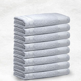Kit 8 Toalhas Brancas Banho P Hotel Pousada E Spa Pet Shop
